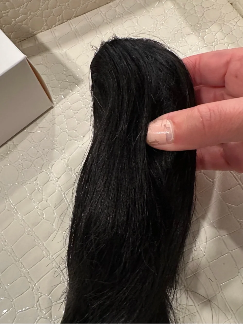 14” Jet Black Women's Clip-In/Extension Hair Piece  #TE1‎